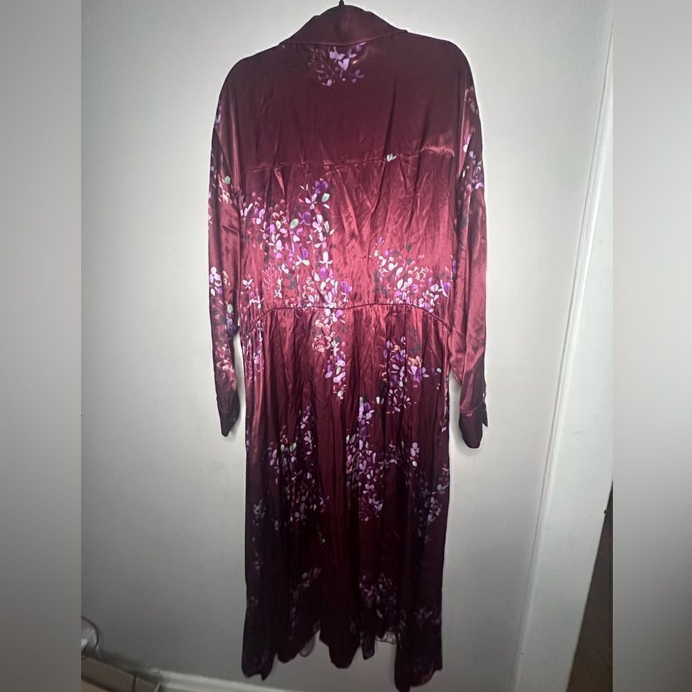 NWT Vince | Forsythia Long Sleeve Shaped Collar Tie-Front Dress 2X - Picture 8 of 10